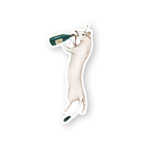 Sticker / Drunk weasel / Die Cut Vinyl Sticker