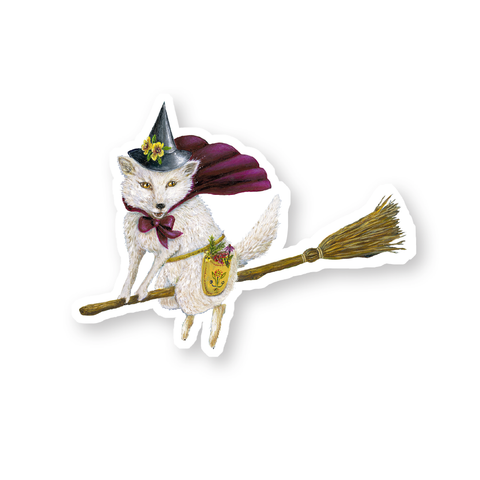 Sticker / Moon Fox Magick sticker / Die Cut Vinyl Sticker