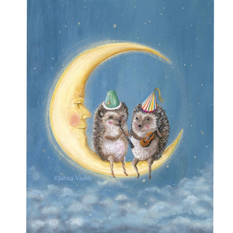 Moon Party Print / 8x10 or 11x14