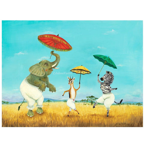 Pantaloons and Parasols print / 8x10 or 11x14
