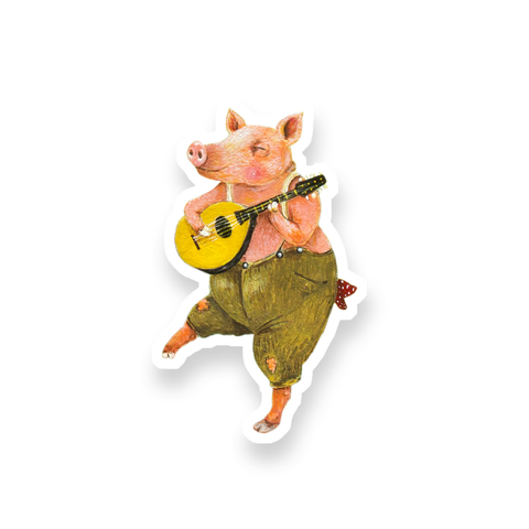 Sticker / Clarence the Pig / Die Cut Vinyl Sticker