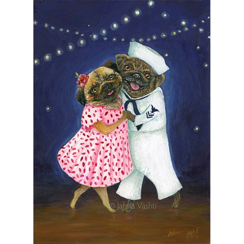 Pug Hop Print / 8x10 or 11x14