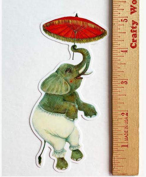 Sticker / Dancing Elephant / Die Cut Vinyl Sticker – Jahna-Vashti.com