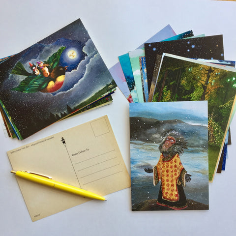 Postcards over 55 Designs / surprise pack / assorted collection