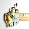 Sea Turtle Bassist // Die Cut Vinyl Sticker