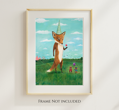 Boss Fox Print Art Print – Multiple Sizes Available