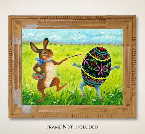 Bunny Colors Art Print – Multiple Sizes Available