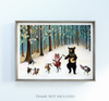 Forest Festivities Art Print – Multiple Sizes Available
