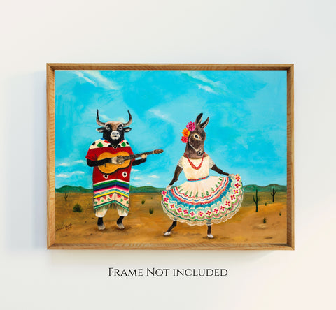 La Serenata de la Burra Art Print – Multiple Sizes Available