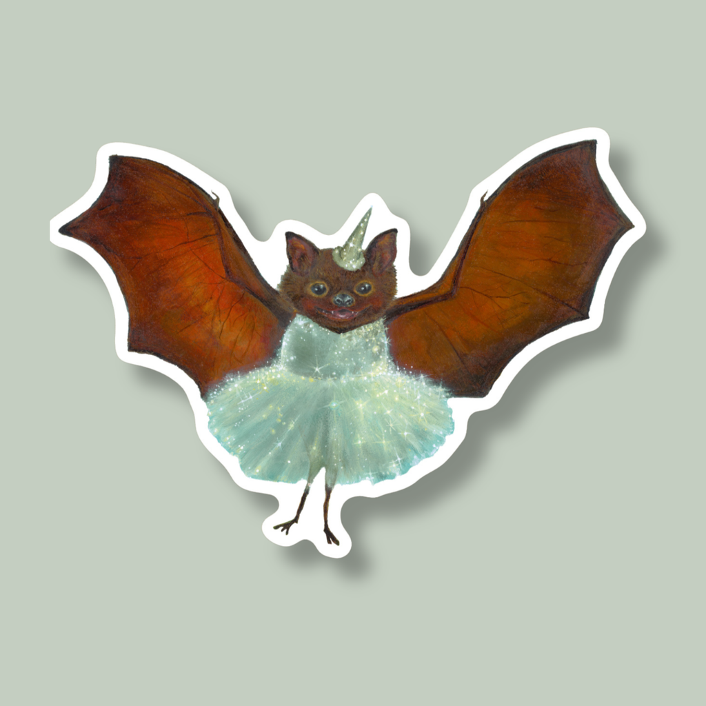 Loony Bat Sticker / Die Cut Vinyl Sticker
