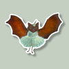 Loony Bat Sticker / Die Cut Vinyl Sticker