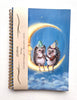 Spiral Bound Journal // Moon Party Hedgehogs // Dream Journal // Junk Journal