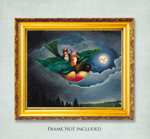 A Robin's Dream Art Print – Multiple Sizes Available