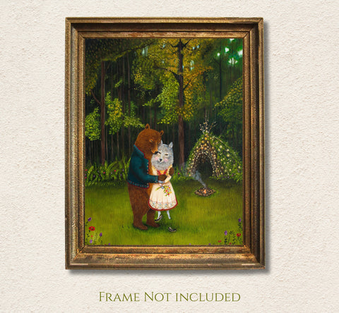 Swept off Her Feet Art Print – Multiple Sizes Available