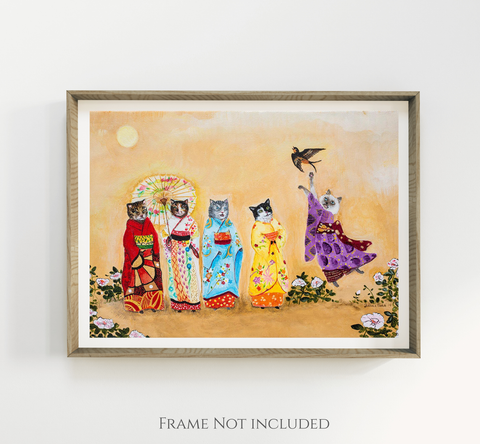 Warui Kiti Art Print – Multiple Sizes Available