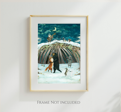 Yuletide Enchantment Print Art Print – Multiple Sizes Available