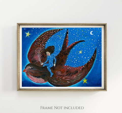 The Brightest Star Print Art Print – Multiple Sizes Available