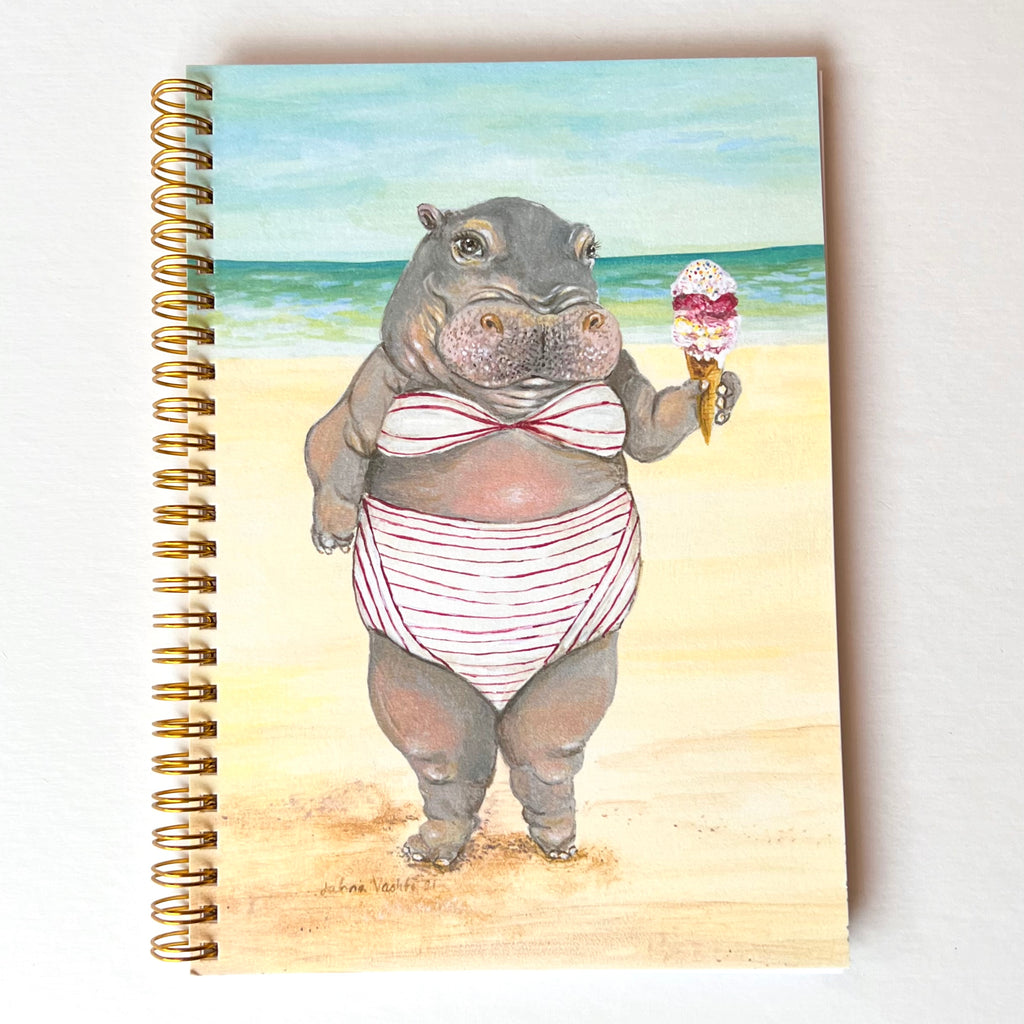 Spiral bound journal // Bikini Hippo