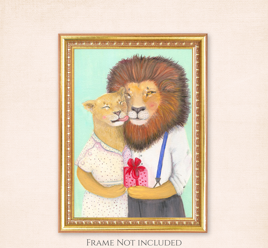 Ruthie & Hal Print Art Print – Multiple Sizes Available