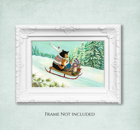 A Wintry Tantivy Art Print – Multiple Sizes Available
