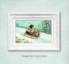 A Wintry Tantivy Art Print – Multiple Sizes Available