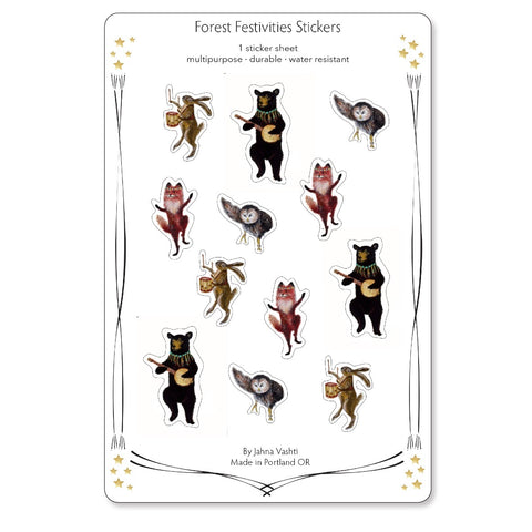 Forest Festivities Sticker Sheet