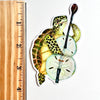 Sea Turtle Bassist // Die Cut Vinyl Sticker